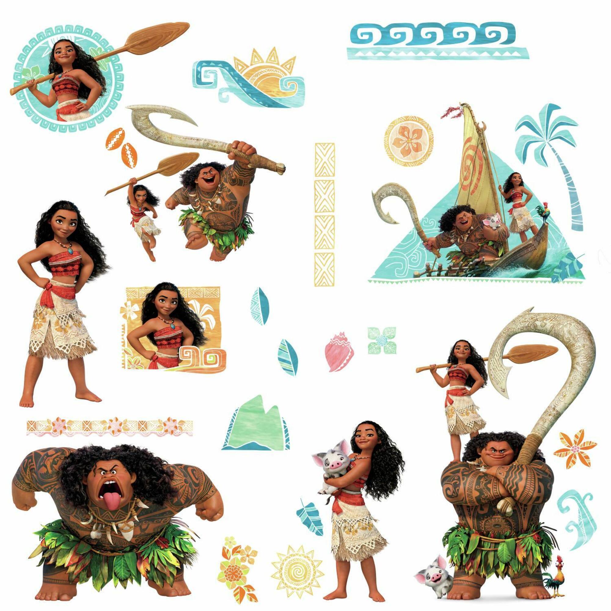 RoomMates Disney Princess Moana Peel & Stick Wall Decals